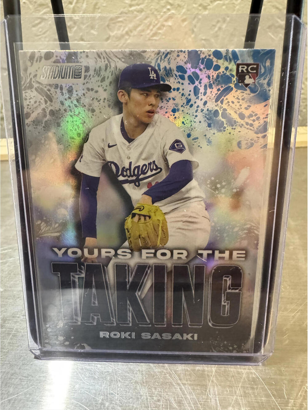 2023 Topps Stadium Club Roki Sasaki Rookie Baseball Card #YK-10 Los Angeles Dodg